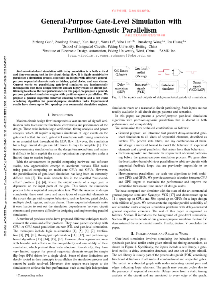 General-Purpose Gate-Level Simulation | PDF | Parallel Computing ...