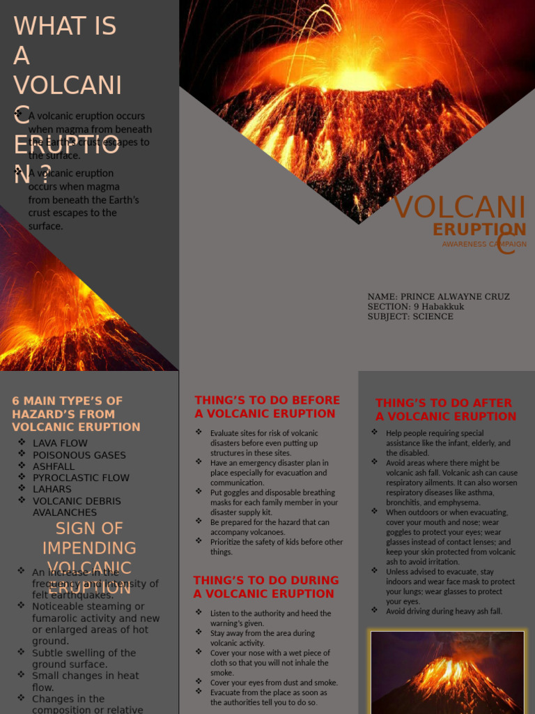 Volcaniccccc | PDF | Volcano | Types Of Volcanic Eruptions