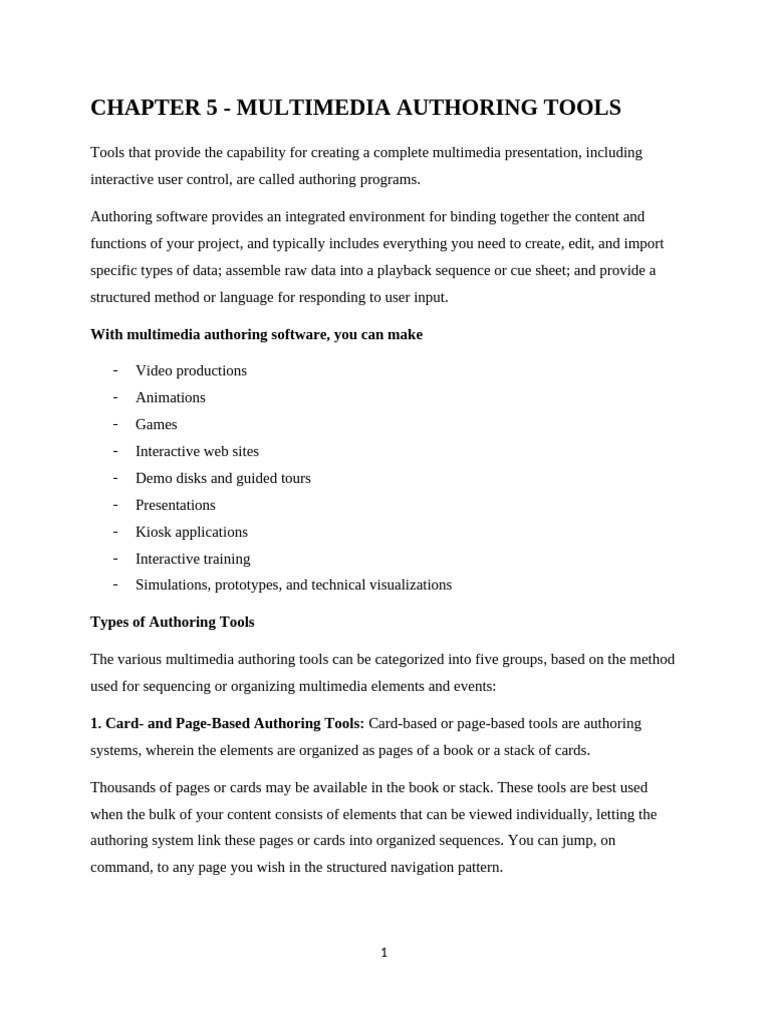 Multimedia Authoring Tools Overview | PDF | Icon (Computing) | Multimedia