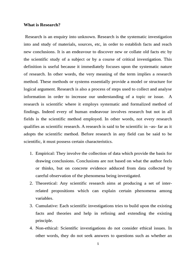 Understanding Research Methodology | PDF | Hypothesis | Quantitative ...