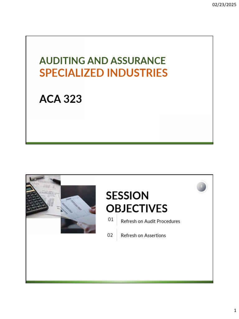 ACA 323 Basic Auditng Procedures | PDF | Loans | Banks