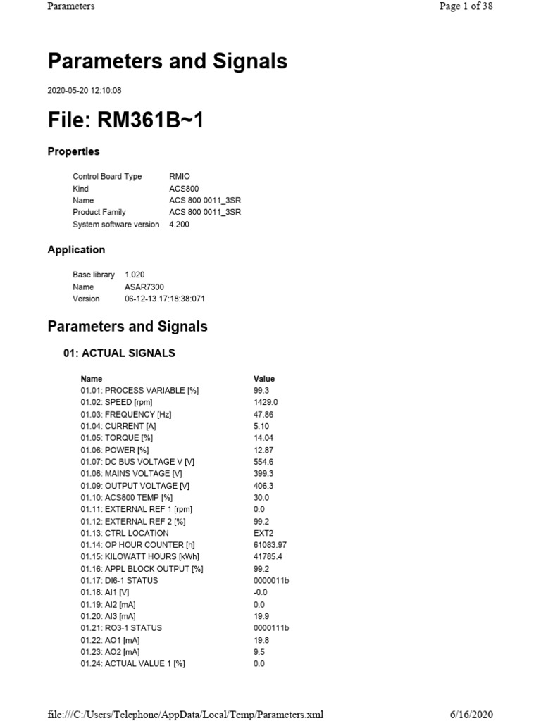 VFD Parameters Overview | PDF | Torque | Parameter (Computer Programming)