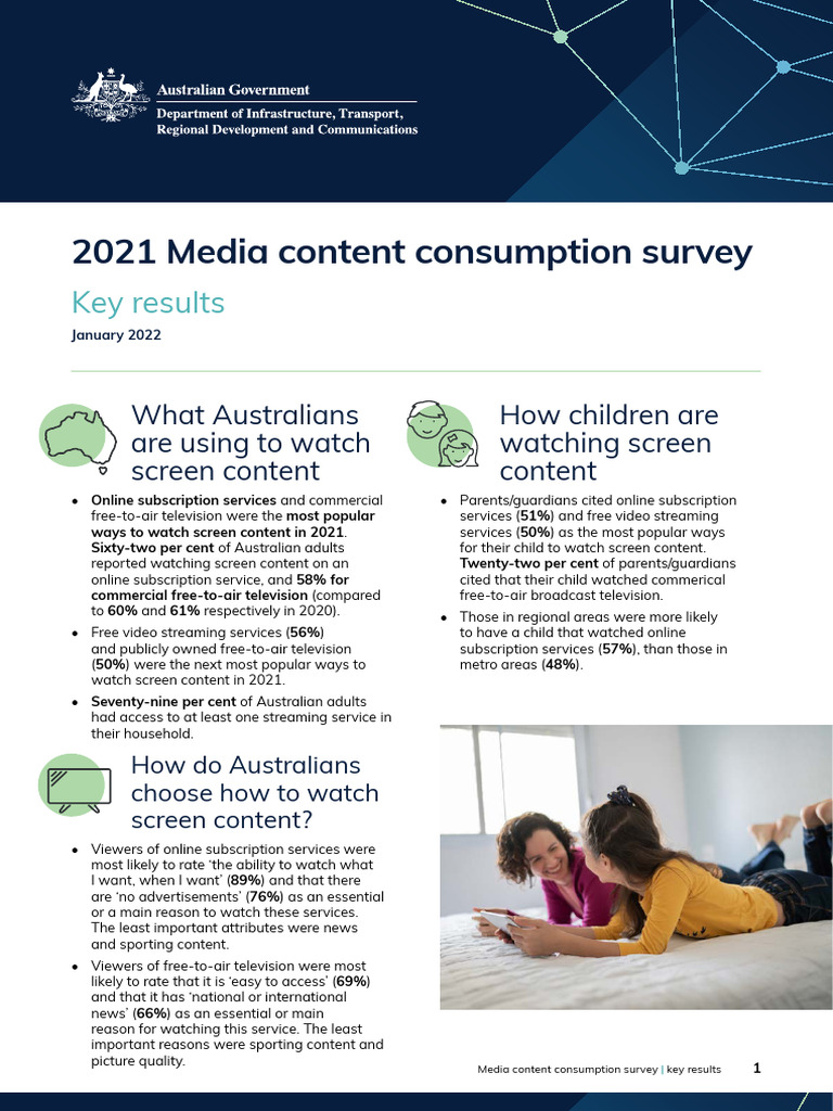 2021media Content Consumption Survey Key Results | PDF | News | Video ...