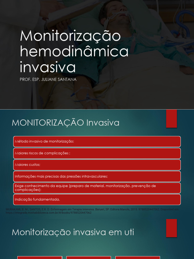 Monitorização Hemodinâmica Invasiva | PDF | Medicina Clínica ...