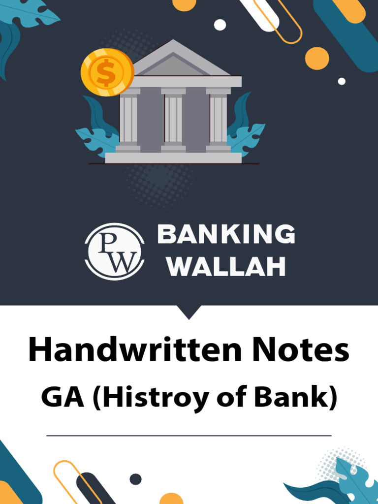 History of Banks _ Handwritten Notes | PDF