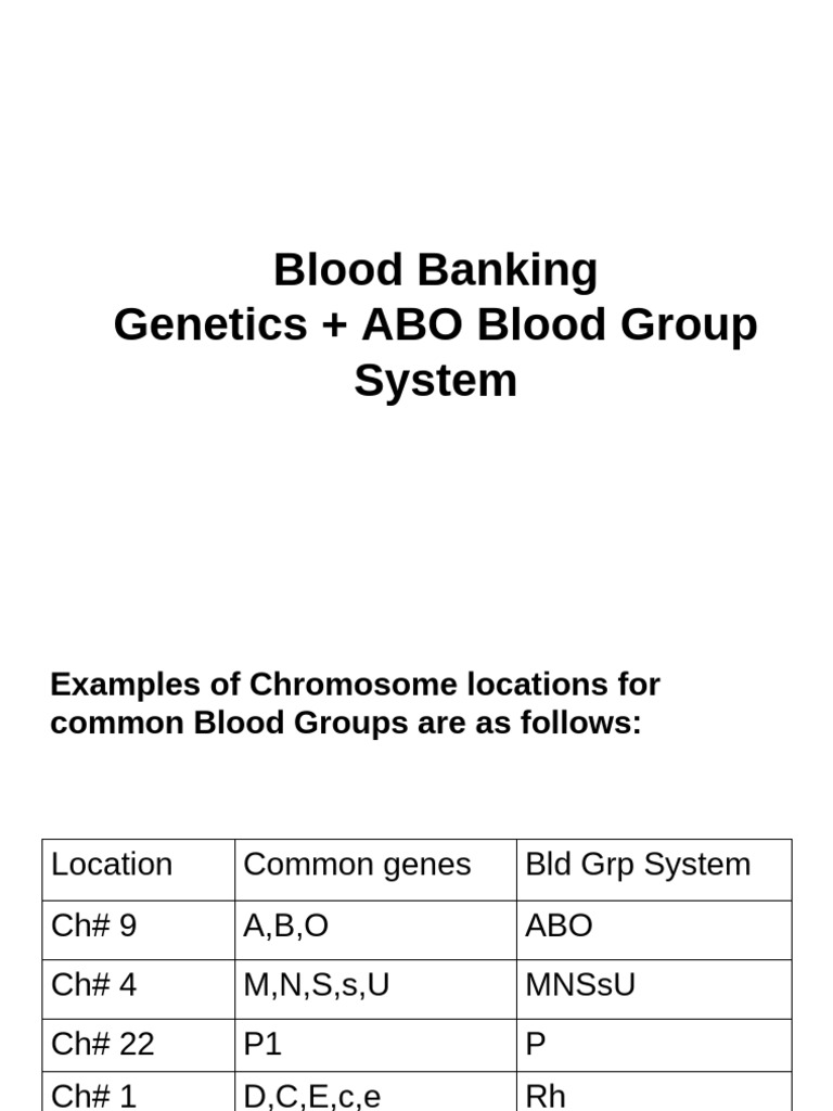 ABO Blood Group Genetics Explained | PDF | Blood Type | Genotype