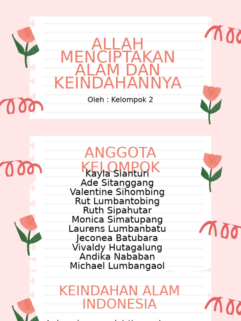 Allah Menciptakan Alam Dan Keindahannya | PDF