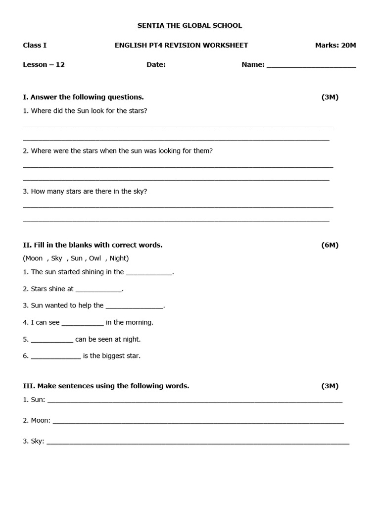 English Revision | PDF