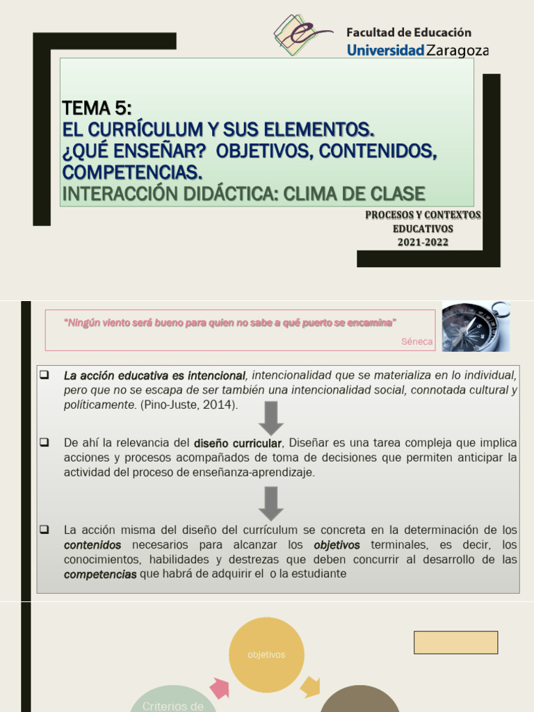 Elementos Clave del Currículum Educativo | PDF | Plan de estudios ...
