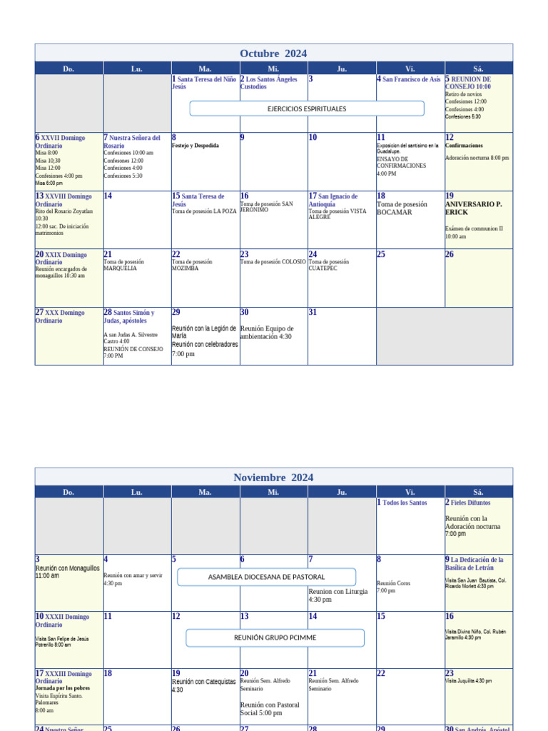 Calendario Litúrgico 2025 Católico | PDF | Pascua de Resurrección ...