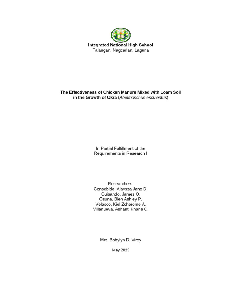Sample Research Paper 1 | PDF | Nutrients