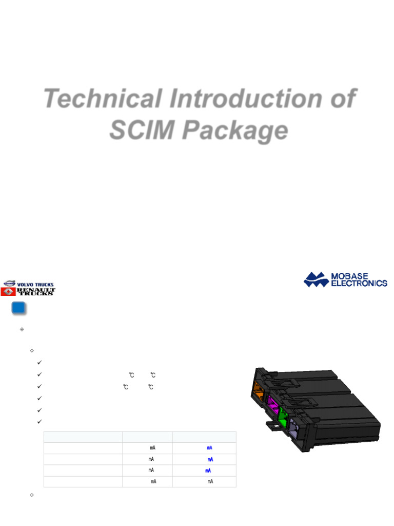 Technical Introduction of SCIM Package | PDF | Electronics ...