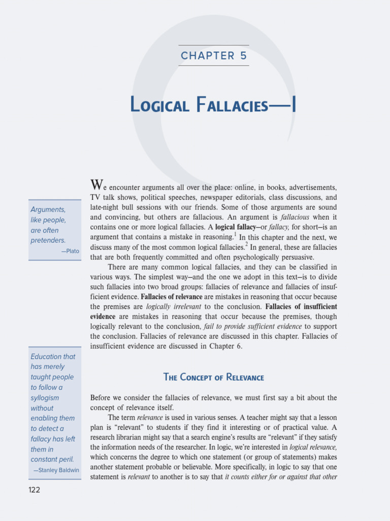 Critical Thinking - Module (4.1) | PDF | Fallacy | Argument