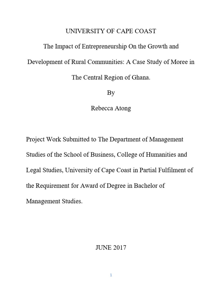 Full Copy of My Final Project Work | PDF | Entrepreneurship | Survey ...