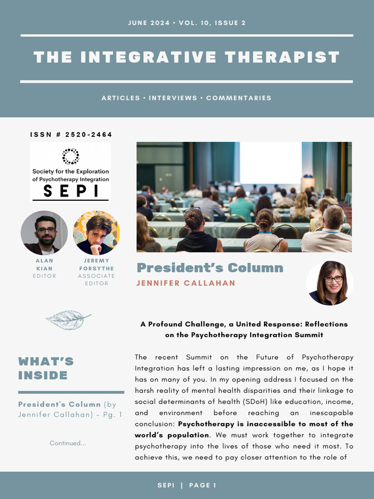 Future of Psychotherapy Integration Summit | PDF | Psychotherapy ...