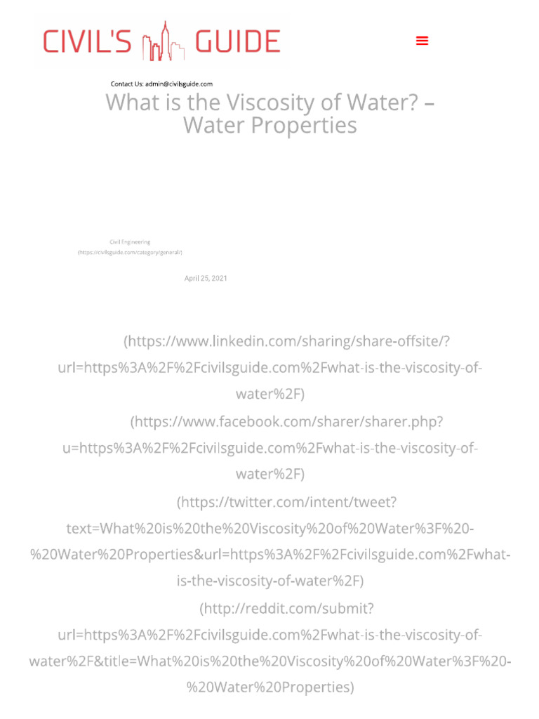 Viscosity Temperature Chart Water PDF