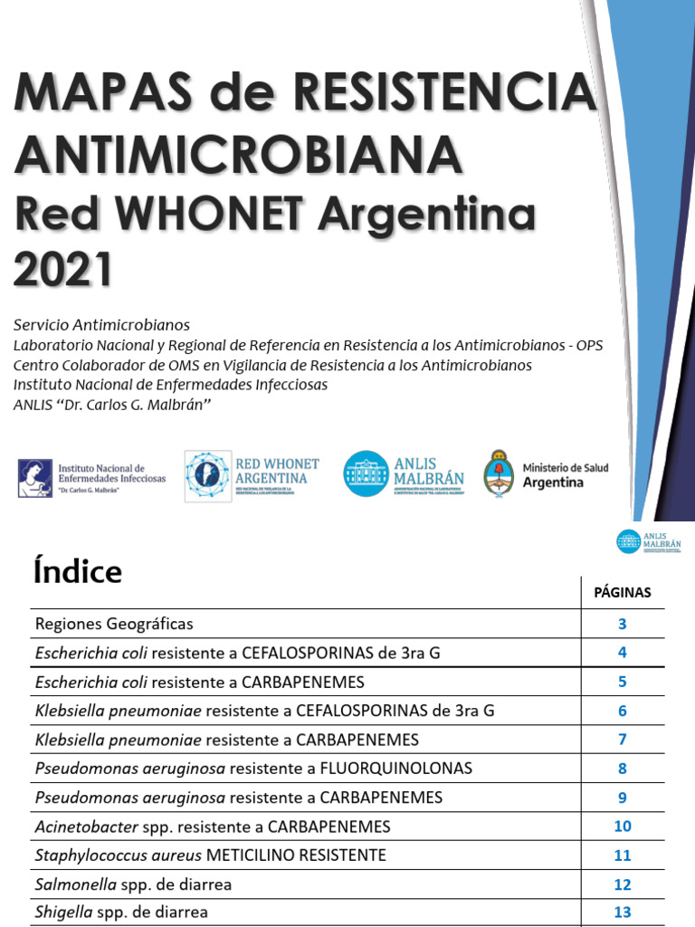 Protocolo WHONET 2025 en Argentina | PDF | Resistencia antimicrobiana ...