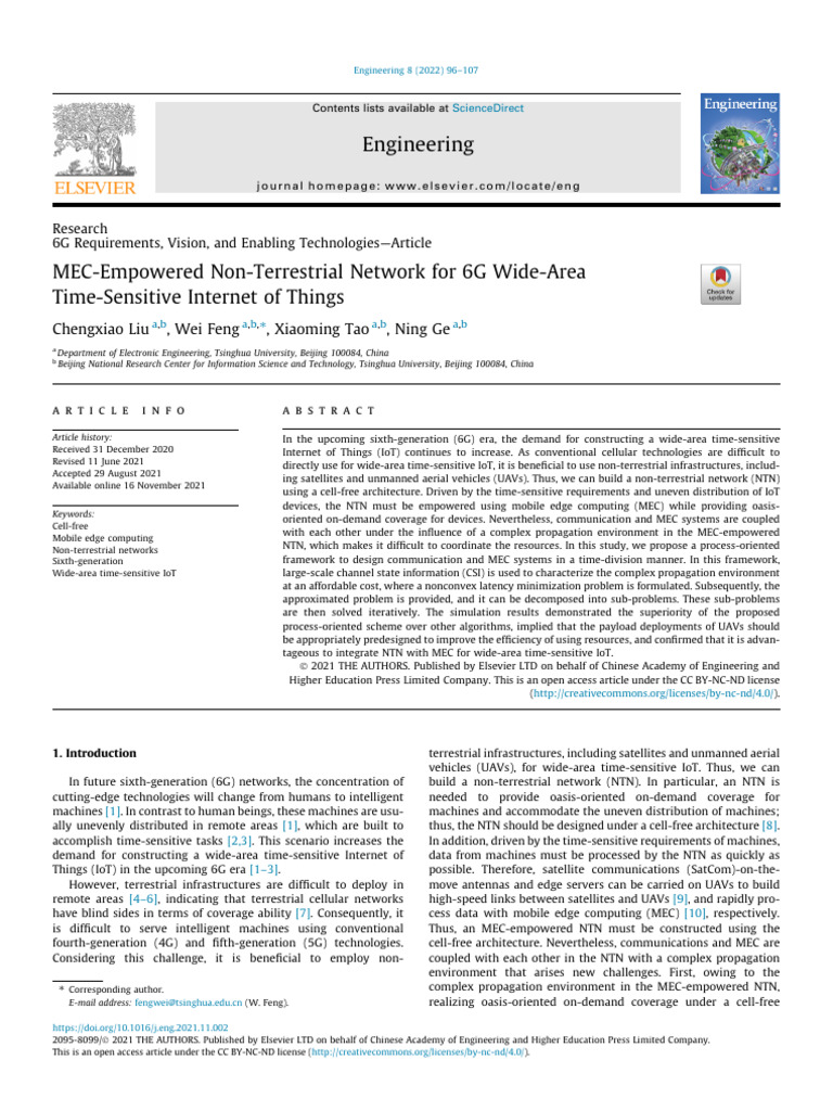 MEC-Enabled NTN for 6G IoT Solutions | PDF | Internet Of Things ...