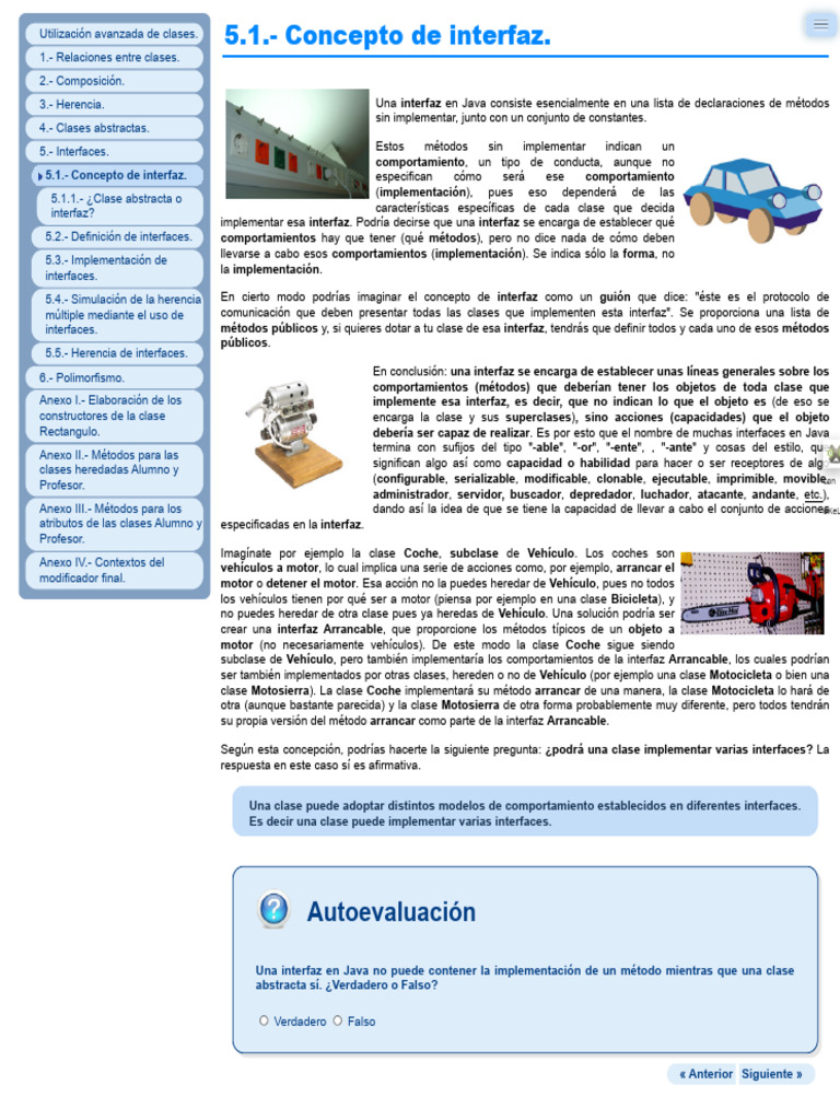 Concepto de interfaz en Java | PDF | Herencia (Programación Orientada a ...