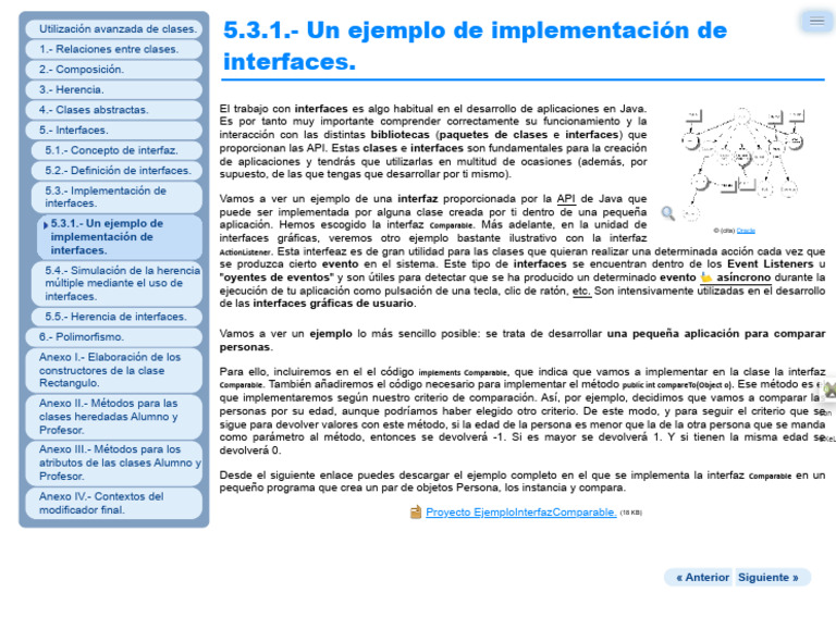 5.3.1. - Un Ejemplo de Implementación de Interfaces | PDF | Java ...