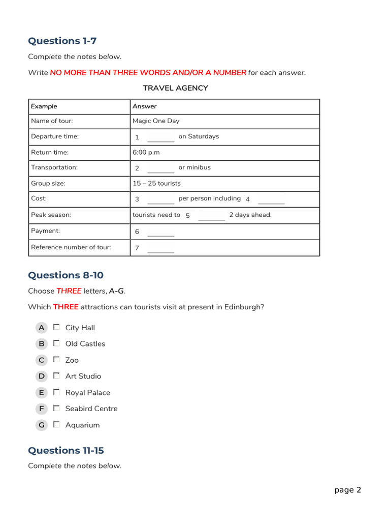 IELTS Practice Test Questions | PDF | Diseases And Disorders