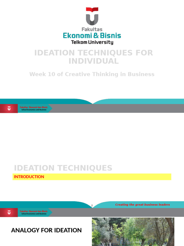 Week 5 Ideation Techniques For Individual | PDF | Thought | Restaurants