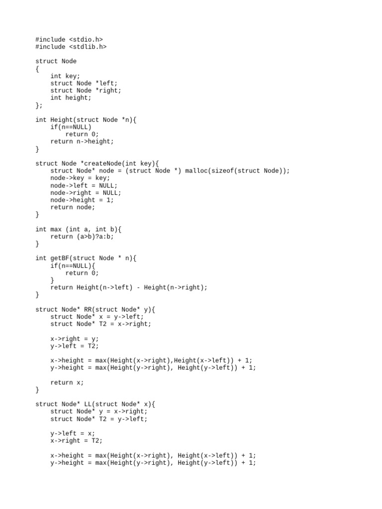 8d) AVL Tree | PDF