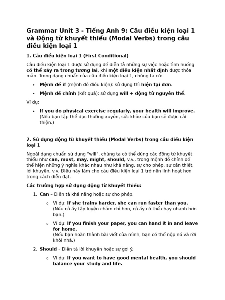 Grammar Unit 3 | PDF