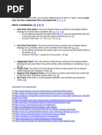 Understanding Float Types in CPM | PDF | Algorithms | Business