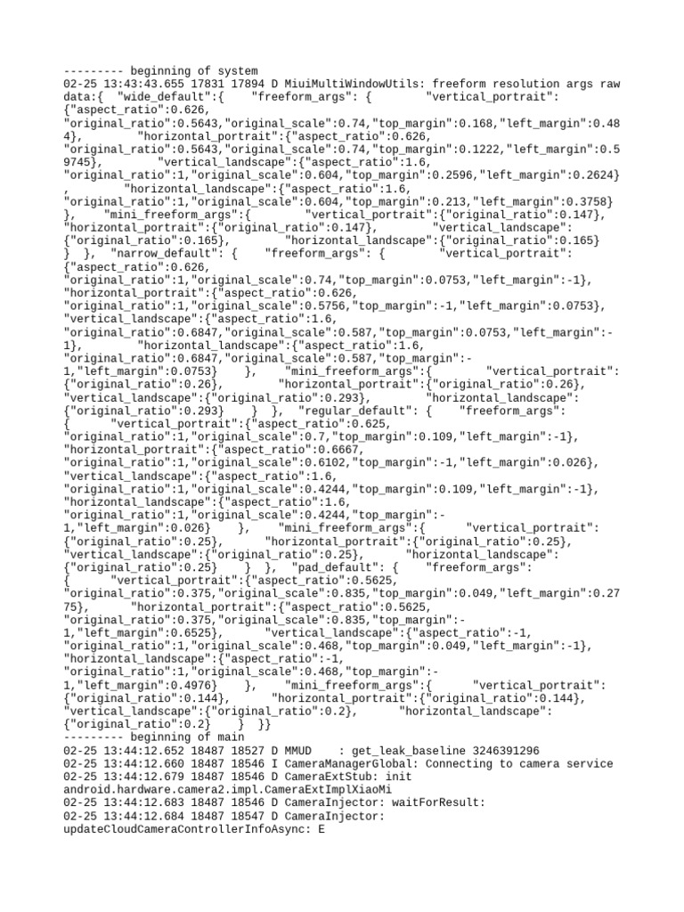 Logcat 1740465852551 | PDF | Computing | Computer Programming