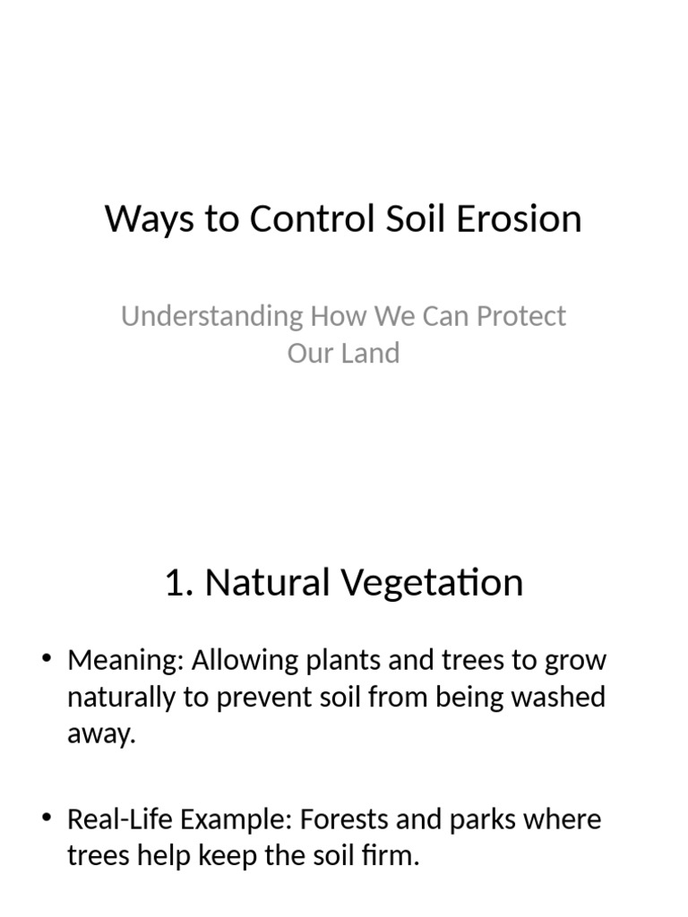 Soil Erosion Control Updated | PDF