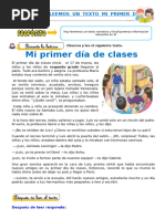 Mi Primer Día de Clases: Cuento Infantil | PDF