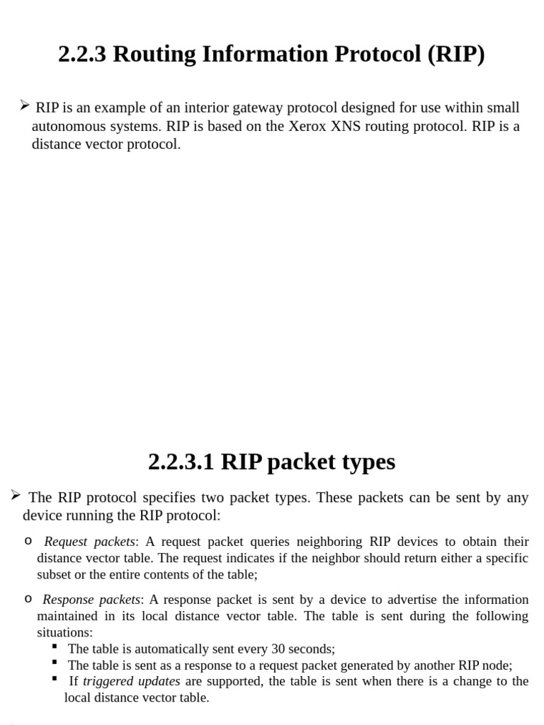ARI E c11-12 RIP | PDF | Routing | Network Protocols