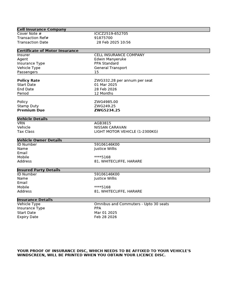 Kano Bike Insurance Certificate | PDF | Insurance | Vehicles