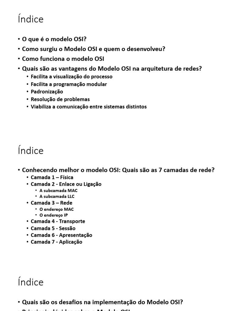 Entendendo o Modelo OSI em Redes | PDF | Modelo OSI | Suíte de ...
