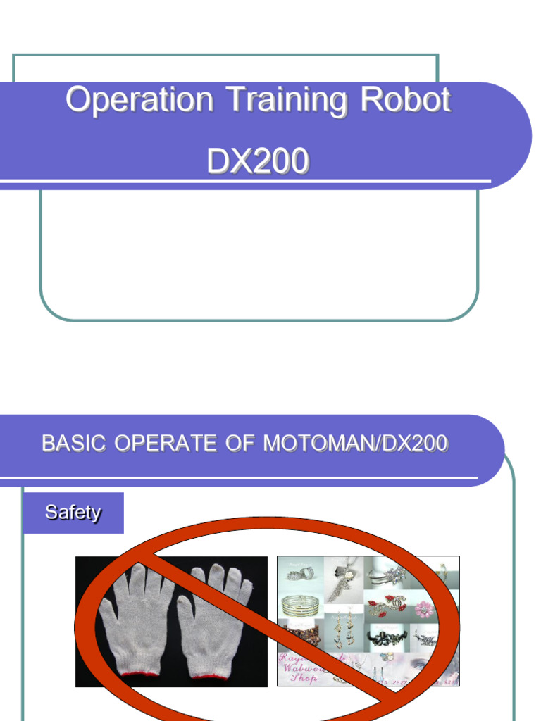 DX200 Robot Operation Training Guide | PDF | Interpolation | Parameter ...