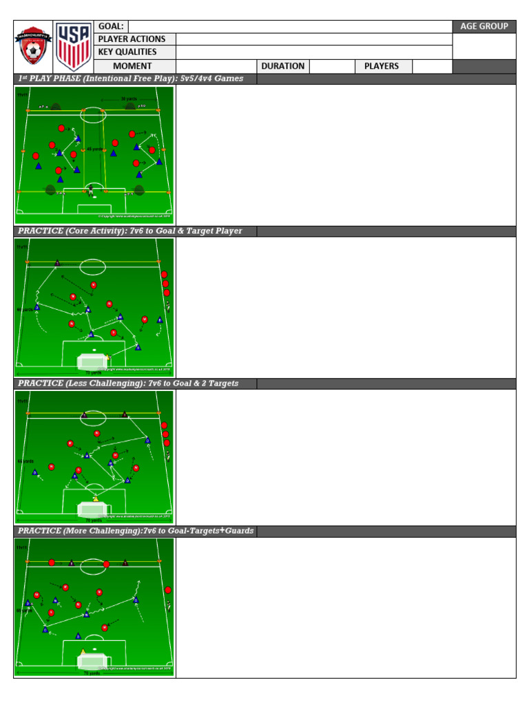 Soccer Training: Attacking Build-Up Play | PDF | Athletic Sports ...