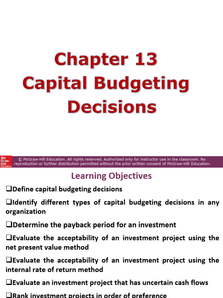 Capital Budgeting Techniques Explained | PDF | Net Present Value ...