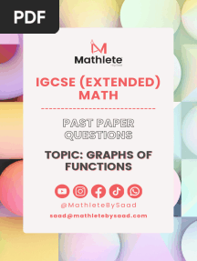 IGCSE Graphs of functions final