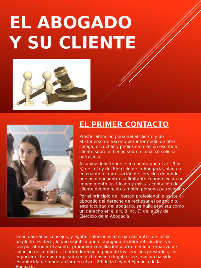 Obligaciones del Abogado con el Cliente | PDF | Abogado | Justicia