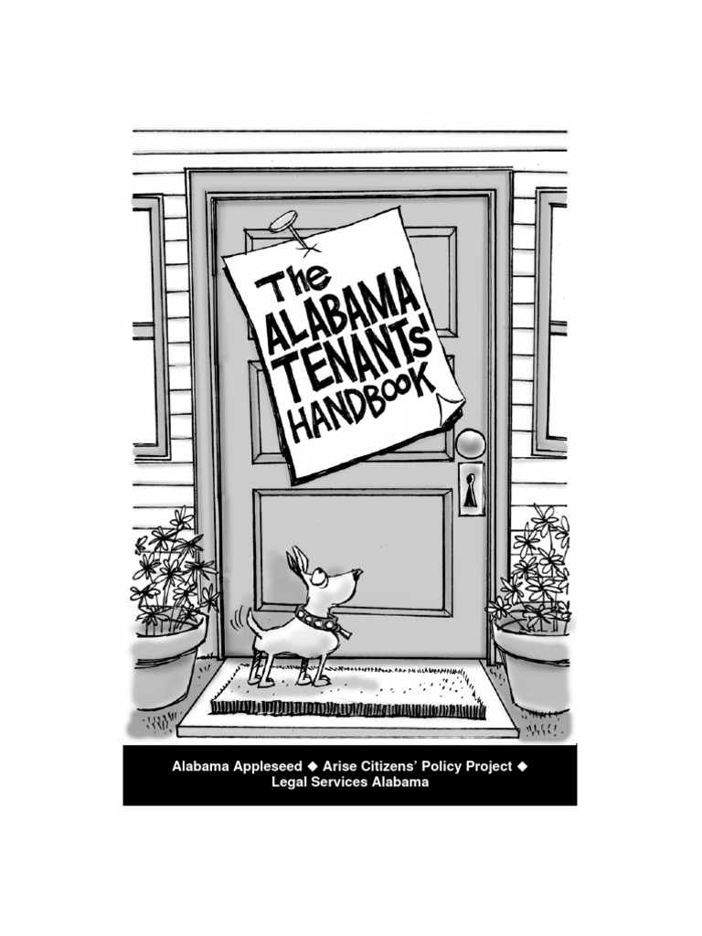 Alabama Tenants Handbook LandlordTenant Law Eviction