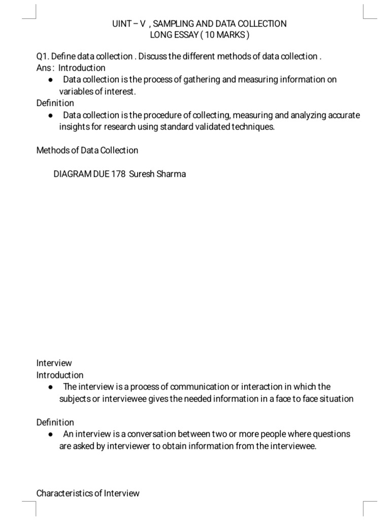 Data Collection Methods Explained | PDF | Sampling (Statistics) | Self ...