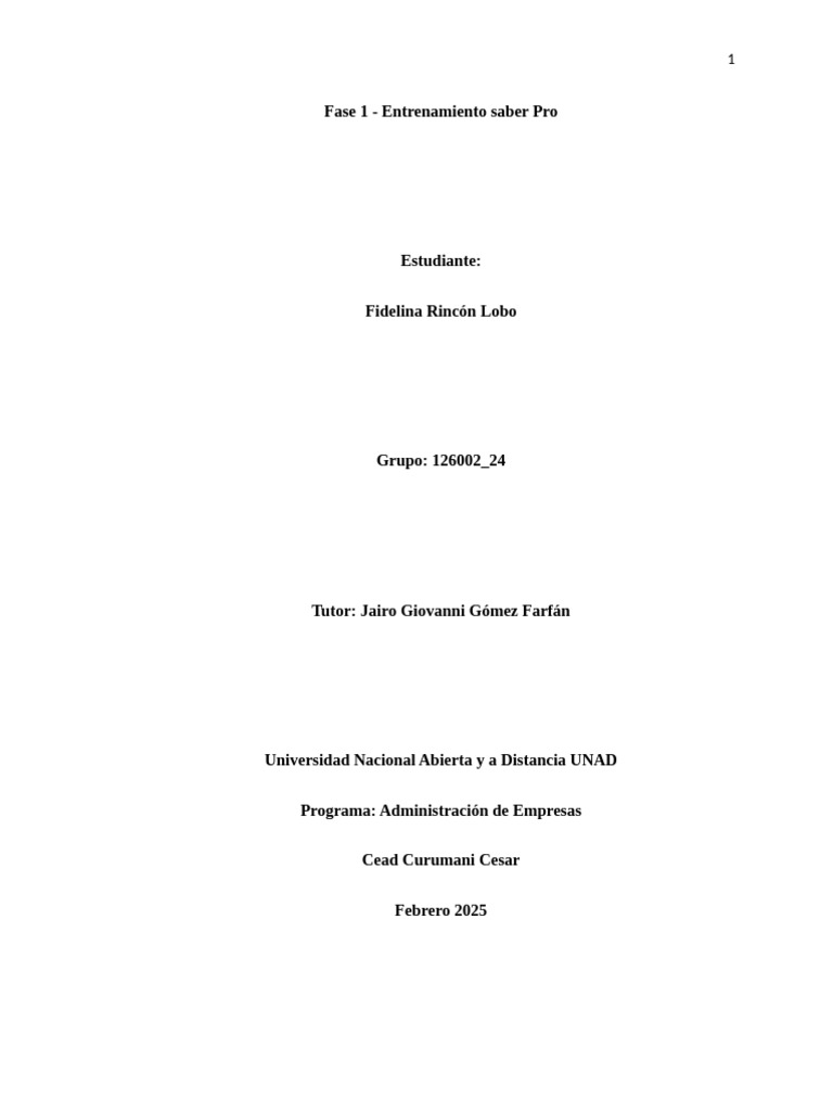 Entrenamiento Pruebas Saber Pro 2025 | PDF