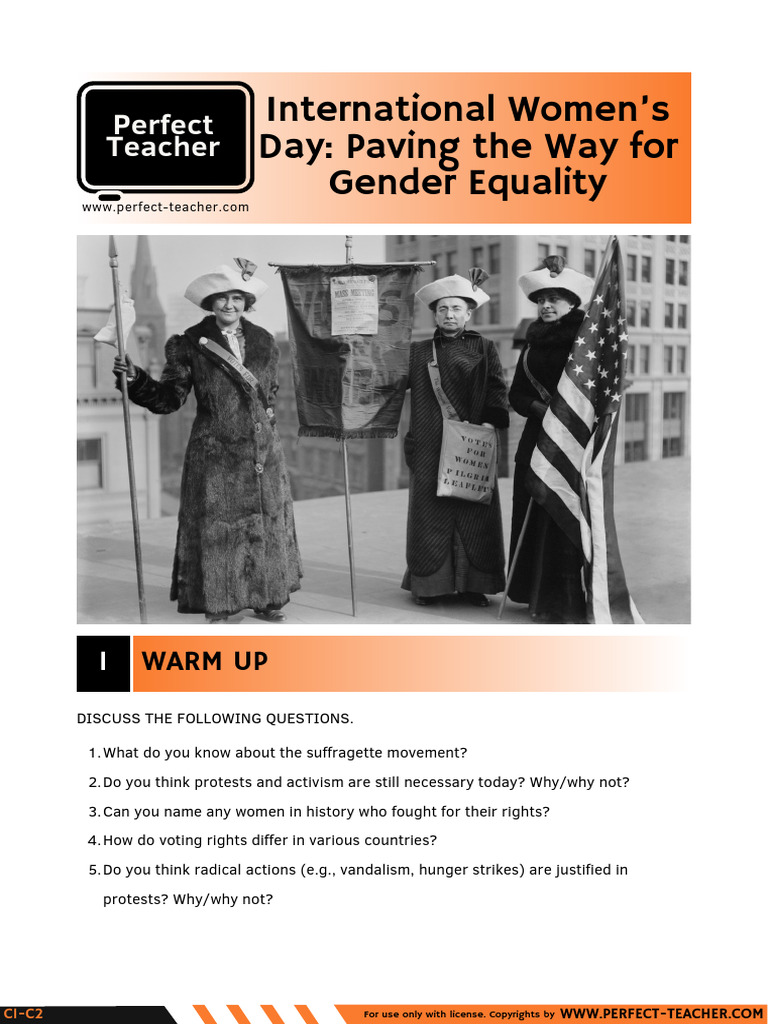 International Womens Day Paving The Way For Gender Equality SV | PDF ...