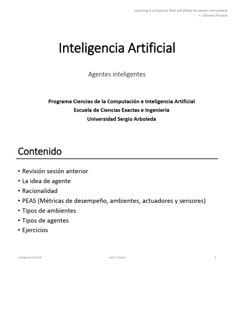 Fundamentos de Agentes en IA | PDF | Inteligencia artificial ...
