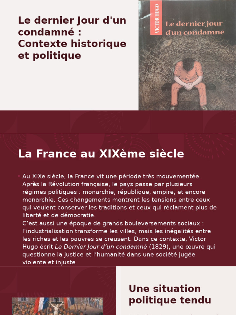 Victor Hugo et l'abolition de la peine de mort | PDF | Peine capitale ...