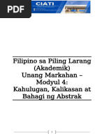 Filipino Sa Piling Larang - Akademik Module 3 | PDF