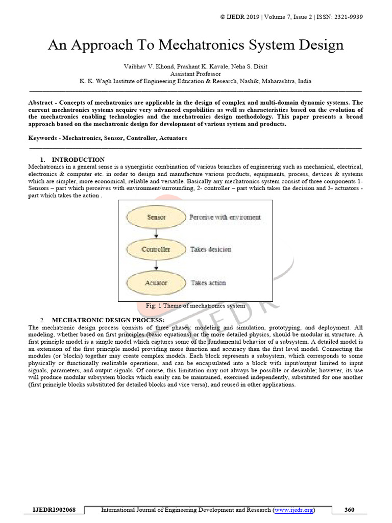 IJEDR1902068 | PDF | Control Theory | Analog To Digital Converter