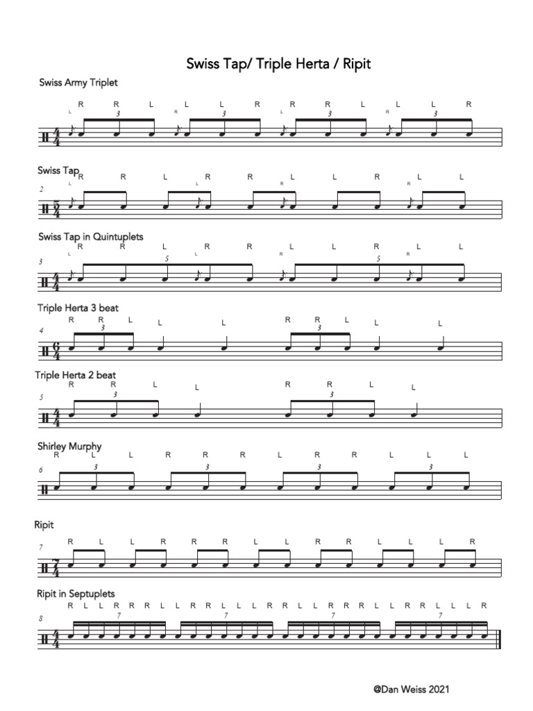 Swiss Tap Triple Herta Ripit Revised - Score | PDF