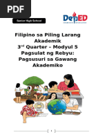 Filipino Sa Piling Larang - Akademik Module 3 | PDF